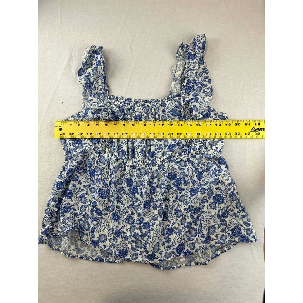Old Navy Cottagecore Floral Peplum Tank Top Womens Large - Picture 5 of 6